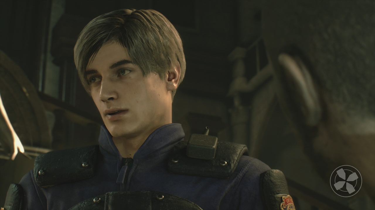 A still image showing the quality of Resident Evil 2 remake's facial animation.